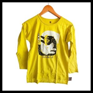 Tea Collection Graphic Tee Long Sleeve‎ Good Karma Top Kids Size 12